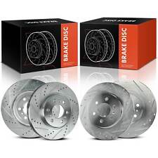 4x Front & Rear Drilled Brake Rotors for Chevrolet Uplander 06-09 Buick Pontiac picture