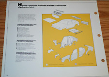 ★★1978 PLYMOUTH HORIZON BODY FEATURES ORIGINAL DEALER ONLY INFORMATION SHEET 78 picture