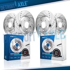 Front Rear Drilled & Slotted Brake Rotors Kit for BMW 323i 325i 325Ci 328i E46 picture