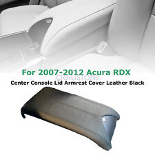 Black New Leather Center Console Lid Armrest Cover Skin for Acura RDX 2007-2012 picture