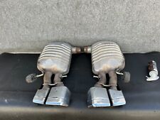 ✔MERCEDES W218 W212 CLS63 E63 REAR EXHAUST MUFFLER PIPE TIP SET ASSEMBLY OEM picture