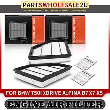 2x Left & Right Engine Air Filter for BMW 750i xDrive 16-19 X5 X7 19-20 V8 4.4L picture