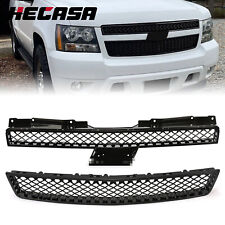 HECASA Black Mesh Front Grille Grill For 07-2014 Chevy Tahoe Suburban Avalanche picture