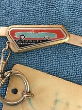 Vintage Plymouth Belmont Dream Car Metal Keychain, NOS Key Ring Accessory picture
