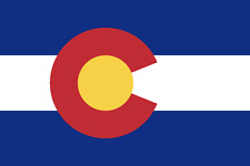 COLORADO STATE FLAG, STICKER, DECAL, 6 YR VINYL (FREE GIFT) TRUCK, CAR, WALL ETC picture