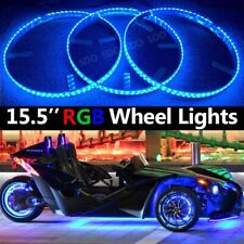 3PCS 15.5'' RGB LED Wheel Lights For Polaris Slingshot Tire Rim Lights Bluetooth picture