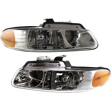 Headlight Set For 2000 Chrysler Voyager Left & Right w/ 2-Prong Connector 2Pc picture