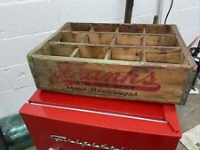 Used 1961 Wooden Franks Quality Beverage Crate 12 slots for bottles picture