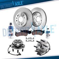 Front Wheel Bearings Brake Rotors for 2009 - 2014 Truck Express Savana 1500 4WD picture