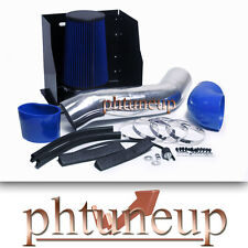BLUE 2003-2007 HUMMER H2 6.0 6.0L HEATSHIELD COLD AIR INTAKE KIT SYSTEMS picture
