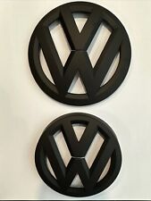 New Matte Black Front and Rear Badge Emblem Covers for VW MK7/ GTI GOLF R, Golf picture