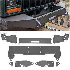 DIY Front Winch Bumper Bare Plate Fits Jeep Cherokee XJ 1984-2001 Metal picture