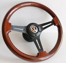 Steering Wheel fits For VW Golf Jetta Mk1 Mk2 Scirocco  Wood Wooden  80-88' picture