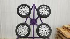 1986-88 MAZDA RX-7 FC 14X5.5 PEWTER ALLOY WHEEL RIM SET OF FOUR WITH TIRES picture