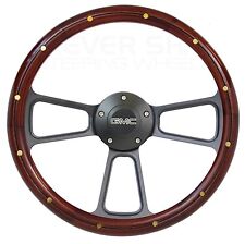 1974 -1994 GMC Pick Up, Suburban, Jimmy Wood Steering Wheel + GMC Horn + Adapter picture