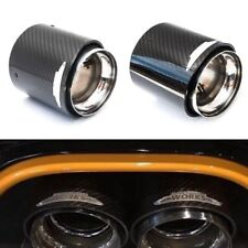 For MINI Cooper 85-105F 72-95R JCW Carbon Fiber Exhaust Muffler End Tail Pipe picture