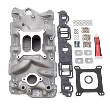 Edelbrock SBC GM Chevy 350 Aluminum Intake Manifold 2040 with Gaskets and Bolts picture