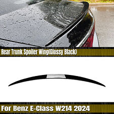 For Mercedes Benz E Class W214 E260 E300 2024+ Rear Spoiler Lip Wing Black 1pc picture
