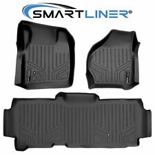 SMARTLINER Custom Fit Floor Mats 2 Row Liner for 1999-2007 Ford F-250/350 SD/SC picture