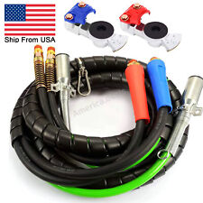 12ft 3 in 1 ABS & Power Air Line Hose with Glad Hand Hex Grip for Tractor Truck picture