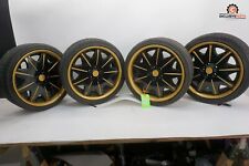 89-94 Nissan Skyline GT-R R32 OEM Tire & Rim Wheels Set Gold 265/30ZR19 93Y 1125 picture