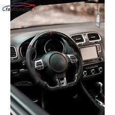 Carbon Fiber Steering Wheel For 2008-2014 VW Golf 6 GTI GTD R MK6 GLI Scirocco picture