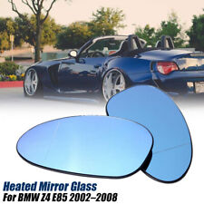 For BMW E85 2002–2008 Z4 M Coupe Left+Right Side Blue Heated Mirror Wing Glass picture