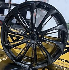 20” Gloss Candy Black Rock Forged FF25 Rims fits Cadillac XT4 CT5 CT6 5x120 +38 picture