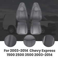 Leather Seat Cover For Chevy Express & GMC Savana 1500 2500 3500 2003-2014 picture