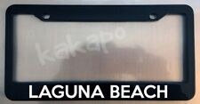 Laguna Beach Glossy Black License Plate Frame picture