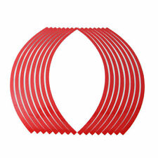 16PCS Car Motorcycle Scooter Wheel Rim Stripe Tape Reflective Stickers Decal Red picture