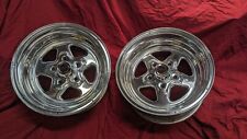 PR Just Polished 15x8 Real Weld Dragstar Wheels Chevelle Camaro Nova SS 442 GTO picture