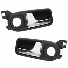 For VW Lupo / Seat Arosa Door Handle Front Left+Right Interior Chrome IN Black picture