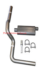 Fits 88-97 Ford F150 Mandrel Bent Exhaust w/ Large Two Chamber Muffler picture