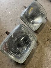 MK2 Ford Escort Pair Of LHD Carello Square Head Light / Lamp Units - Ghia GL picture
