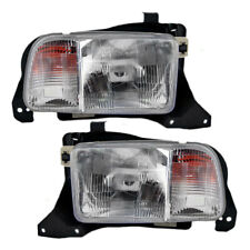 Fits 1999-2004 Chevy Tracker Headlight Pair Driver Passenger Side w/Bulbs picture