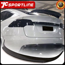 For Tesla Model X Sedan 2016-2023 Rear Trunk Spoiler Wing Lid REAL CARBON FIBER  picture