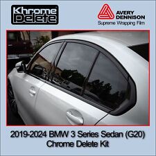 2019-2024 BMW 3 Series Sedan (G20 Body) Chrome Delete Vinyl Overlay picture