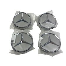4 x Genuine OEM Wheel Hub Cap Mercedes-Benz Star 6-6-47-0202 Alloy Wheel Silver picture