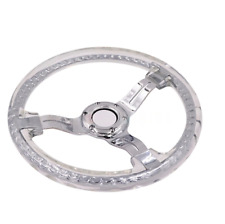 JDM  Hitman style transparent crystal twisted steerinng wheel 330mm 13inch picture