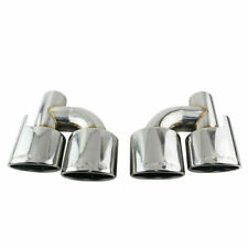 2.5'' Inlet Engraved AMG Dual Exhaust Tip Universal for MERCEDES Benz W/ Leaves picture