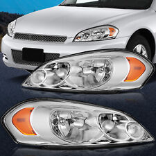 For Chevy Impala 2006-2013 Monte Carlo Headlights Chrome Housing Headlamps Pair picture