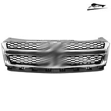 For Dodge Avenger 2011-2014 Front Bumper Upper Black w/Chrome Grille Grill picture