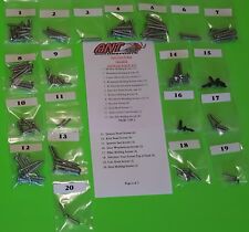 1964 FORD GALAXIE INTERIOR & EXTERIOR SCREW KITS  164 PCS picture