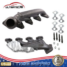 Set 2 Exhaust Manifold w/ Gasket For Ford F150 Expedition 5.4L Left+Right Side picture