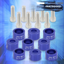 M8x1.25 Blue Exhaust Header Manifold Washer Cup Bolts For Civic Integra B16 B18 picture