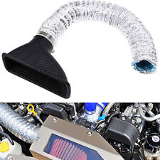 Carbon Fiber Look Car Front Bumper Turbo Intake Pipe Air Funnel Fit For Truck  picture