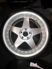 AIMGAIN GVS Wheels Silver Brushed Lip - 19x9 +32 19x10 +47 Lexus IS350 5x114.3 picture