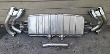 Polished☆Genuine OeM☆ 08-10 Porsche Cayenne GTS Vacuum Activated Muffler Exhaust picture