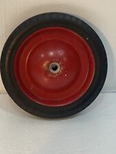 1 One Original pedal car, trailer,wagon Wheels & Tires Rims with Rubber Pair picture